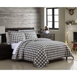Spirit Linen Home&#40;tm&#41; Holiday Grey & White Quilt Set