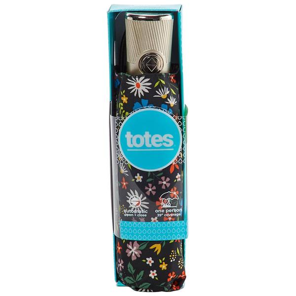Totes Auto Auto Open Close 44'' 4 Section Umbrella