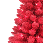 Puleo International 3ft. Pre-Lit Flocked Fashion Red Tree - image 5