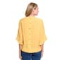 Petite Multiples Elbow Ruffle Sleeve Solid Blouse - image 2