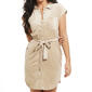 Juniors Almost Famous&#8482; Knit Corduroy Flange Sleeve Button Dress - image 3