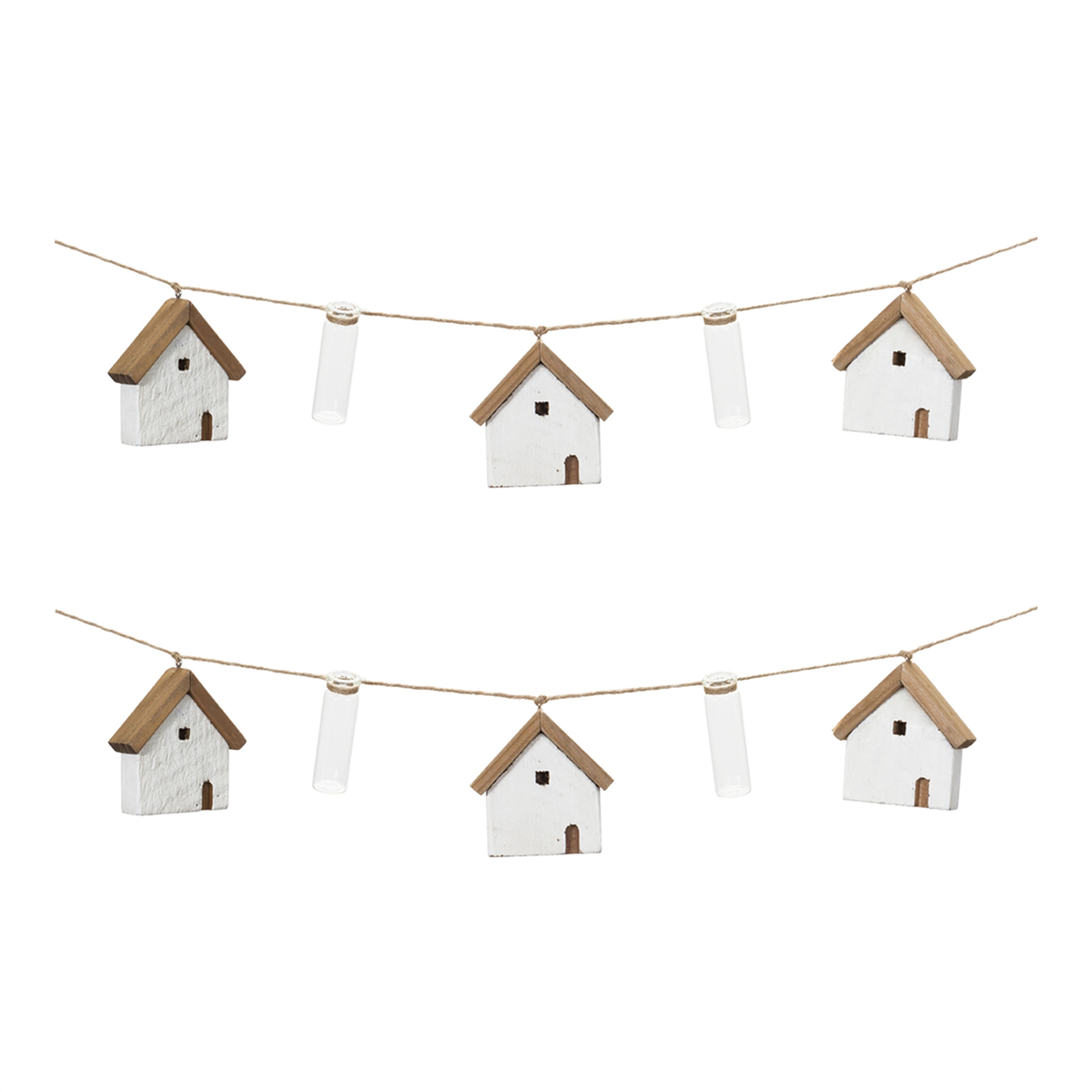 Melrose House & Tube Vase String Garland - Set of 2