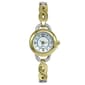 Womens Two-Tone White Dial Infinity Bracelet Watch - LWBN05BV - image 1