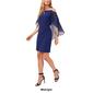 Womens MSK Capelet Overlay Side Drape A-Line Dress - image 9