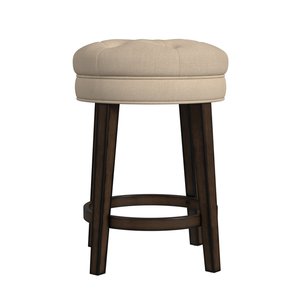 HH2 Home Krauss Stone Backless Swivel Counter Height Stool