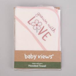 Baby Girl baby views&#40;R&#41; Love Hooded Towel