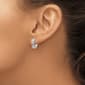 Gold Classics&#8482; 14kt. White Gold Diamond Hoop Earrings - image 3