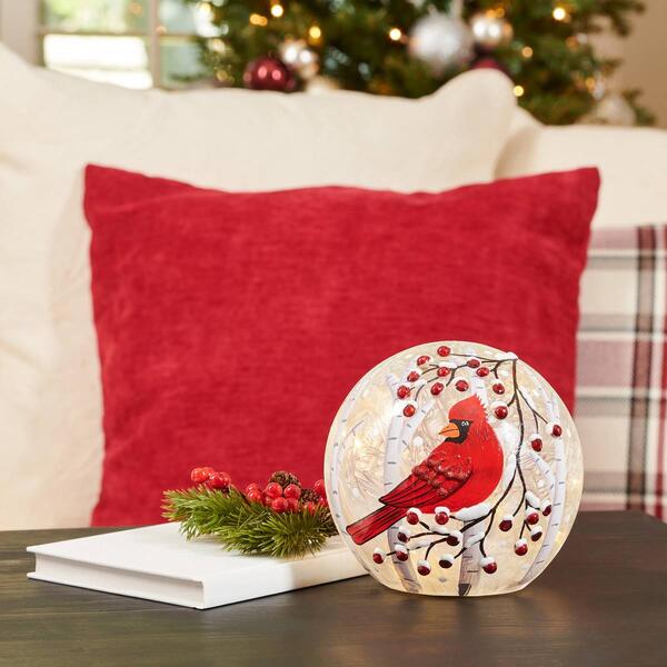 Home Essentials Cardinals & Berries Orb Lighting - image 