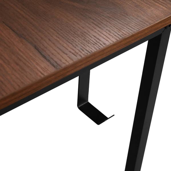 Techni Mobili L-Shape Industrial Desk w/ Storage Shelves