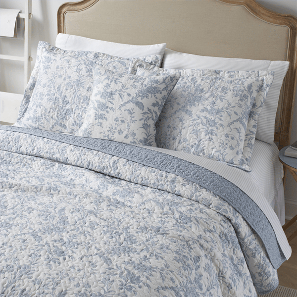 Laura Ashley Amberley Cotton Reversible Qulit Set