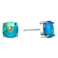 Athra Fine Silver Plated 12mm Crystal Cushion-Cut Stud Earrings - image 1