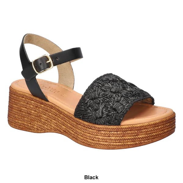 Womens Bella Vita Kea-Italy Floral Wedge Sandals