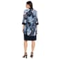 Womens R&M Richards Long Sleeve Navy Floral Jacket Dress - image 2