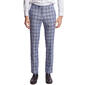 Mens Paisley & Gray&#40;R&#41; Checkered Dress Pants - Blue/Tan - image 1