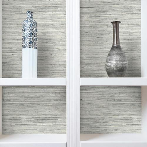 RoomMates® Grasscloth Blue Peel &amp; Stick Wallpaper