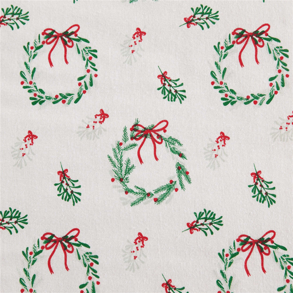 Martha Stewart Wreaths & Mistletoe Sheet Set