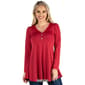 Womens 24/7 Comfort Apparel Long Sleeve Button V-Neck Tunic Top - image 4