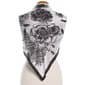 Womens Jessica McClintock Black And White Floral Square Scarf - image 3