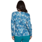 Womens Hearts of Palm Autumn Breeze 3/4 Sleeve Confetti Blouse - image 2