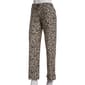 Juniors Derek Heart Leopard Low Rise Wide Leg Casual Pants - image 1