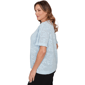 Plus Size Emaline Limoncello Sunrise Floral Pointelle Sweater - image 3