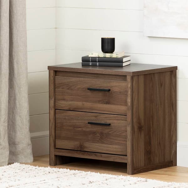 South Shore Lensky 2-Drawer Nightstand