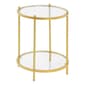 Convenience Concepts Royal Crest 2 Tier Round Glass End Table - image 1