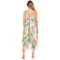 Womens Nina Leonard Sleeveless Chiffon Fruit Hanky Hem Midi Dress - image 3