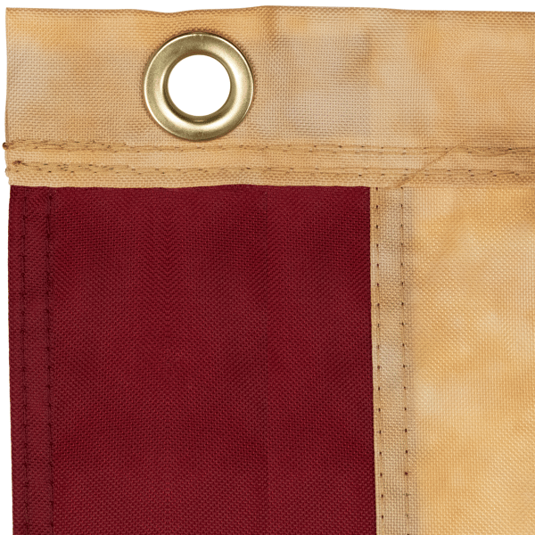 Northlight Patriotic Tea-Stained Embroidered Outdoor House Flag