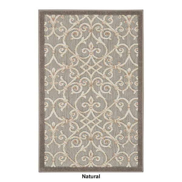 Nourison Aloha Scroll Contemporary Indoor/Outdoor Area Rug