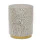 9th & Pike&#40;R&#41; Grey Mother of Pearl Contemporary Accent Table - image 1
