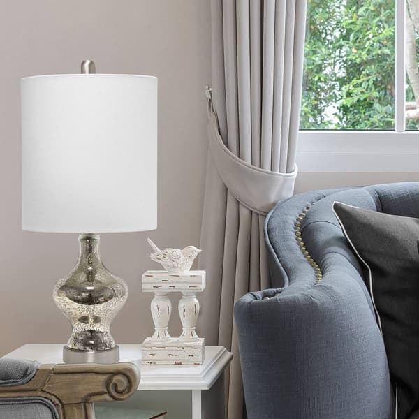 Lalia Home Classix Paseo Table Lamp w/White Fabric Shade