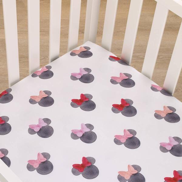 Disney Minnie Mouse Ears Fitted Crib Sheets