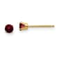 Gemstone Classics&#40;tm&#41; Yellow Gold 3mm. Garnet Stud Earrings - image 1