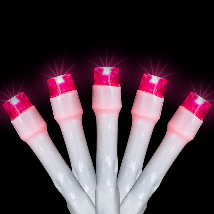 Northlight 10ft. Pink LED Wide Angle Christmas Lights
