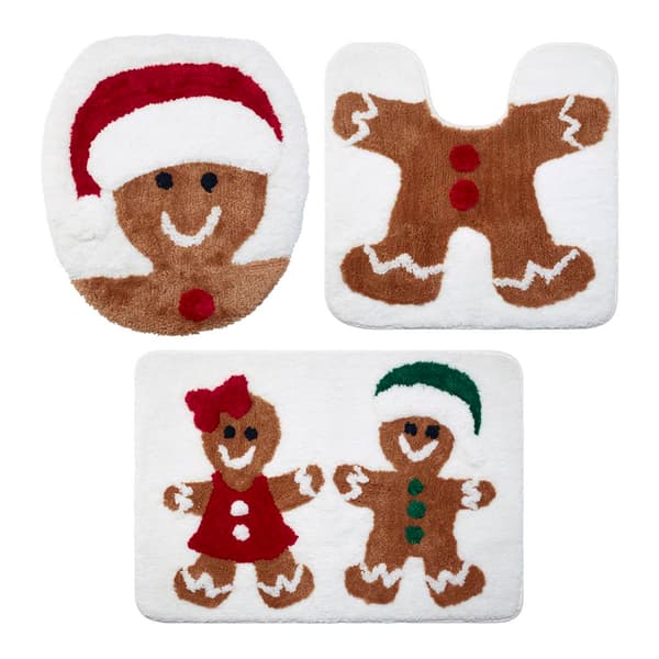 Avanti Ginger Cookie 3pc. Bathroom Rug Set
