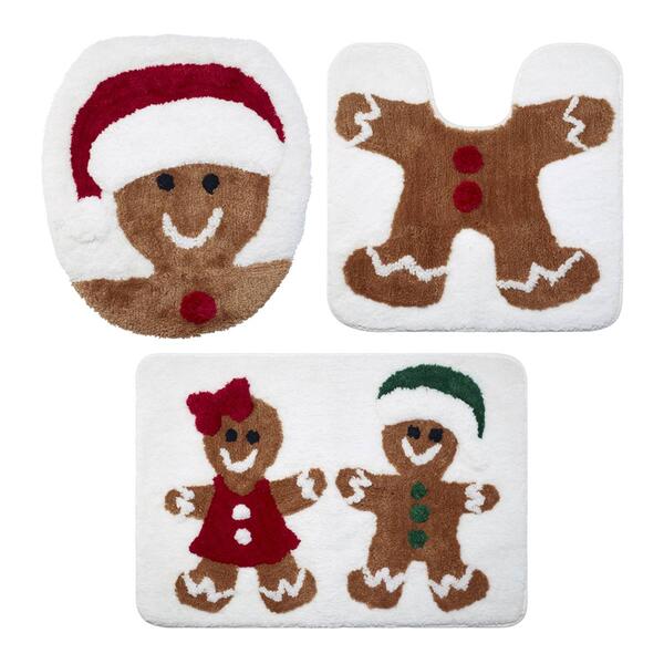 Avanti Ginger Cookie 3pc. Bathroom Rug Set - image 