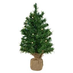 Northlight Seasonal 18in. Pre-Lit Pine Artificial Christmas Tree