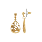 1928 Jewelry Crystal Floral Teardrop Earrings - image 1
