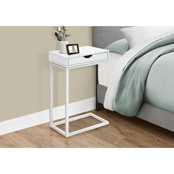 Monarch Specialties Contemporary C-shaped Accent Table