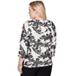 Petite Alfred Dunner Crowd Pleaser Floral Embroidery Blouse - image 2