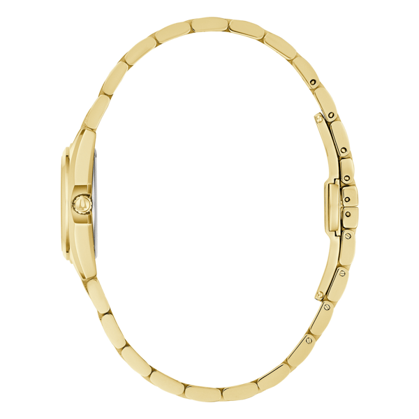 Womens Bulova Surveyor Gold Tone Pink Dial Bracelet Watch- 97L187