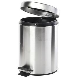 Heritage 5-Liter Chrome Trash Can with Soft Close Lid