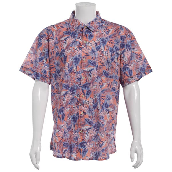 Mens IZOD® Chambray Button Down Shirt - Mauve Glow