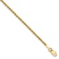 Gold Classics&#40;tm&#41; 1.75mm. 14k Diamond Cut Rope Chain Bracelet - image 1