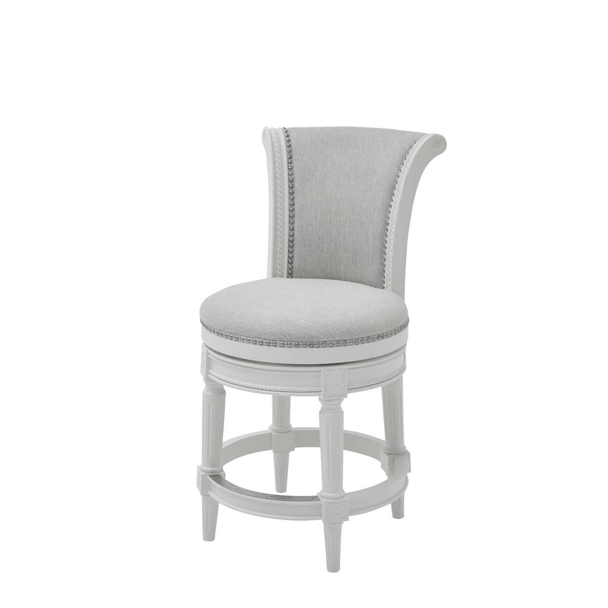 New Ridge Home Goods Chapman Counter-Height Barstool - White