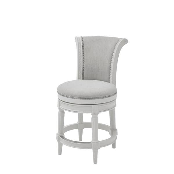 New Ridge Home Goods Chapman Counter-Height Barstool - White - image 