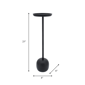 Sagebrook Home 25in. Modern Black Accent Table with Tray Top - image 3
