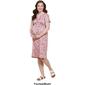 Womens Due Time Short Sleeve Ditsy Floral Maternity Dress - image 3