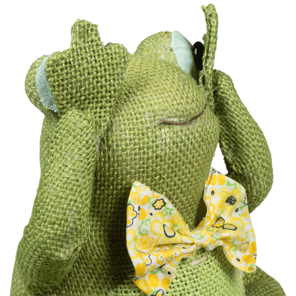 Northlight Sitting on Lily Pad See No Evil Frog Décor
